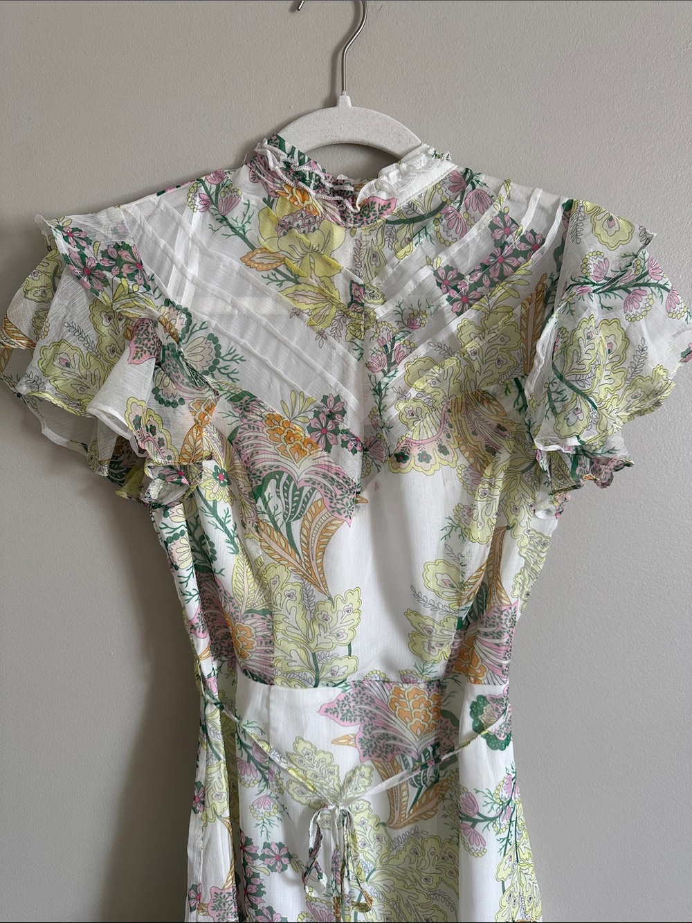 Brand New Ruffled Floral Mini Dress - Picture 7 of 11